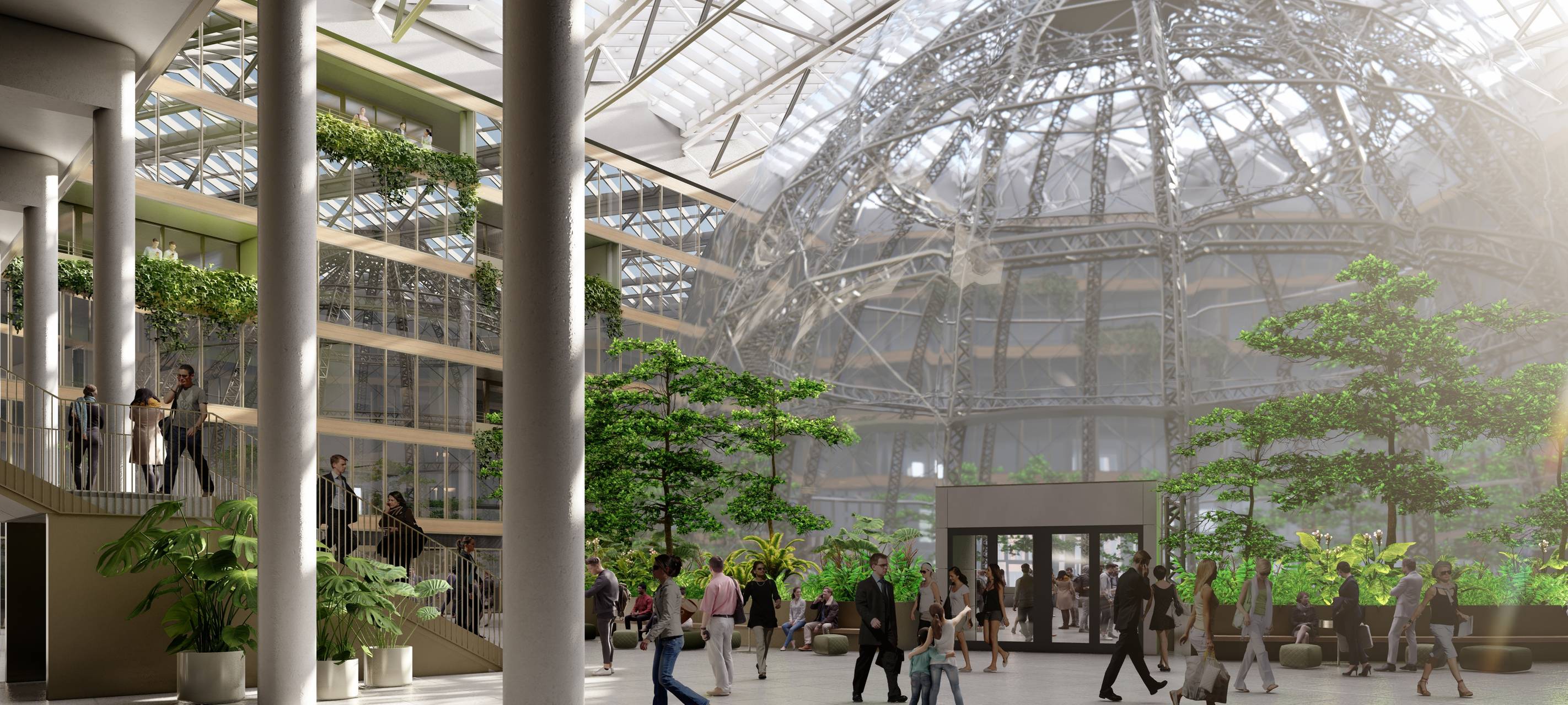 "Kuppelrichtfest" im Düsseldorfer EUREF-Campus