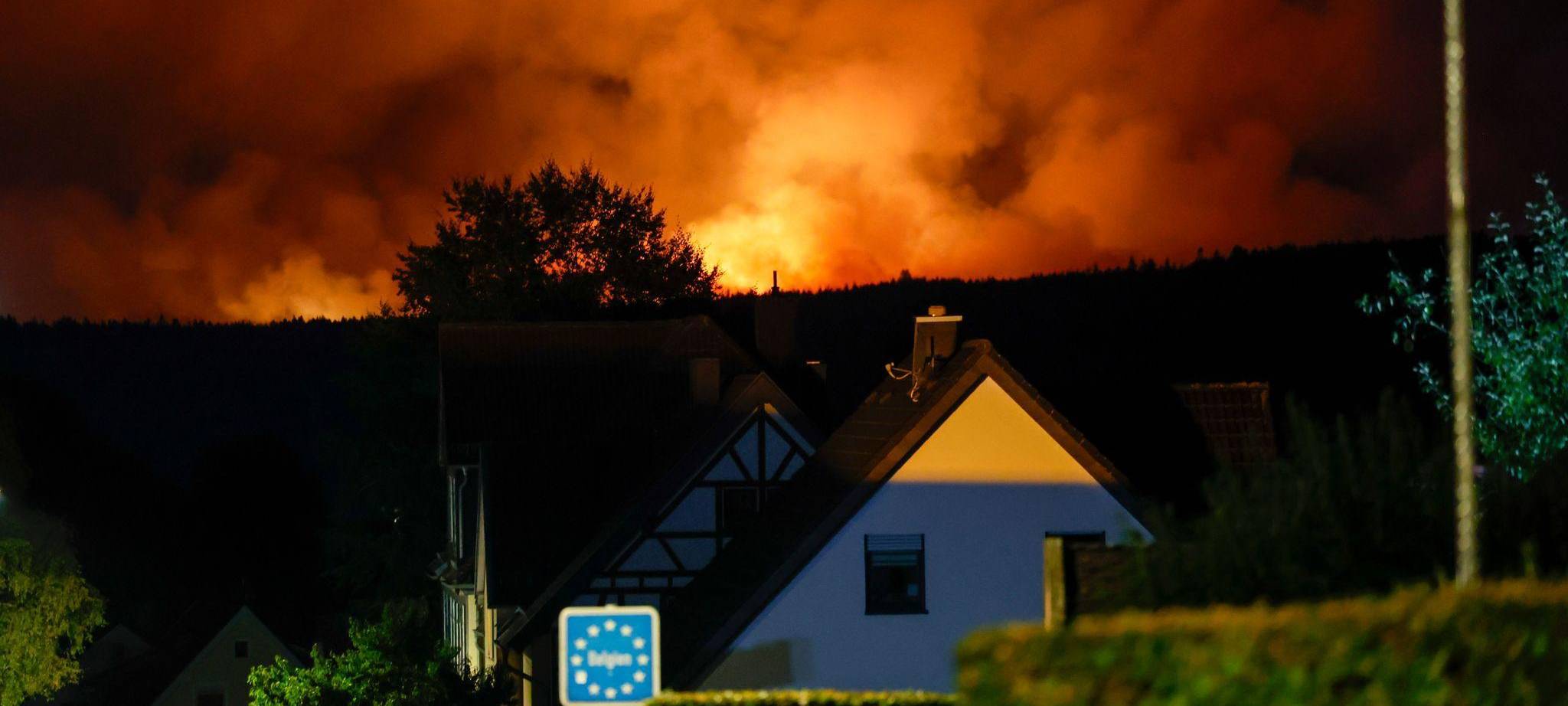 Waldbrand im Hohen Venn